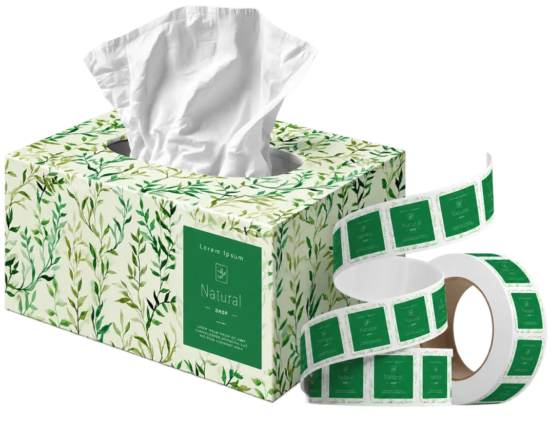 Printed retail packaging and custom labels